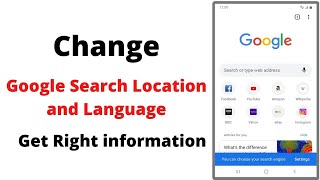 Change Google Search Location and Language to Get Right Information