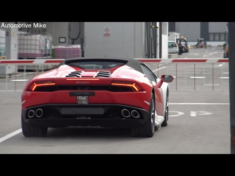 Exclusive: NEW Lamborghini Huracan Spyder TESTING at the factory