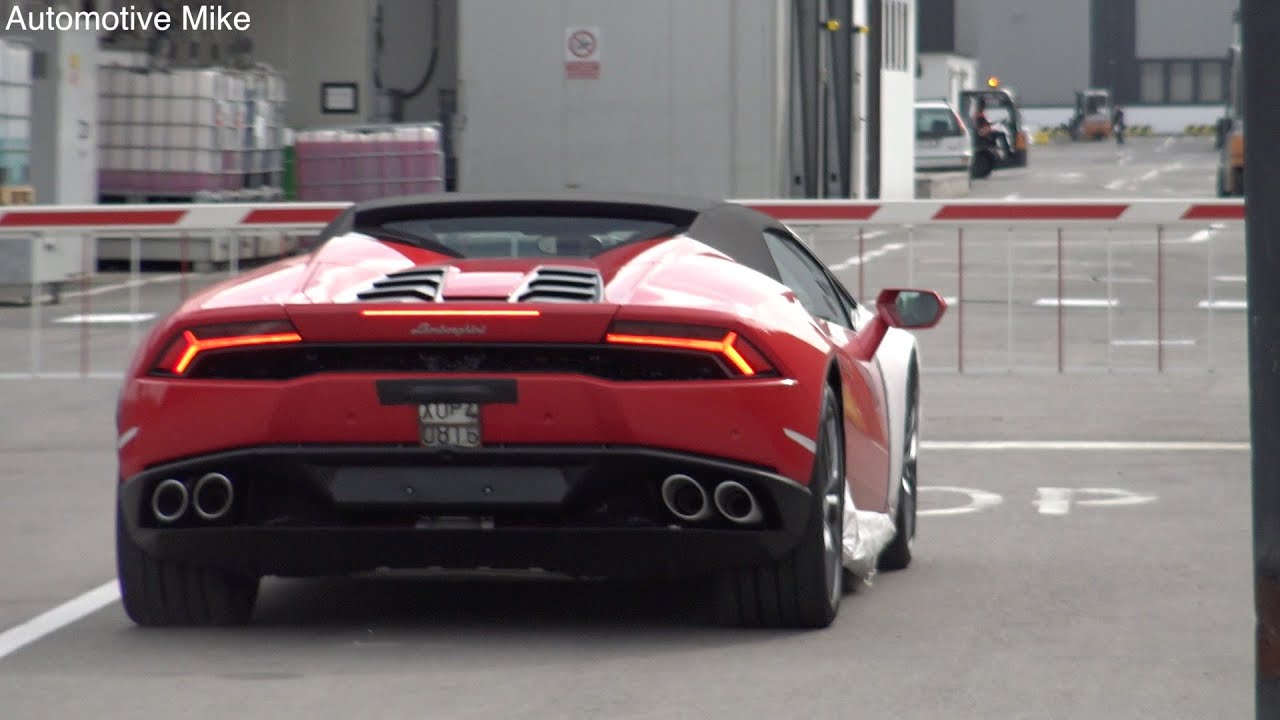 Exclusive: NEW Lamborghini Huracan Spyder TESTING at the factory