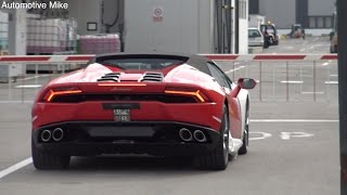 Exclusive: NEW Lamborghini Huracan Spyder TESTING at the factory