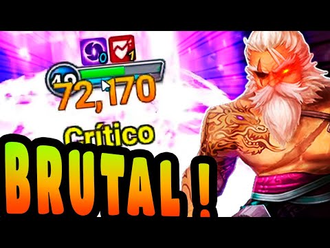 DEIXEI MEU BÁRBARO DE RAGE E OLHA O DANO QUE ELE DEU ! #summonerswar #gacha