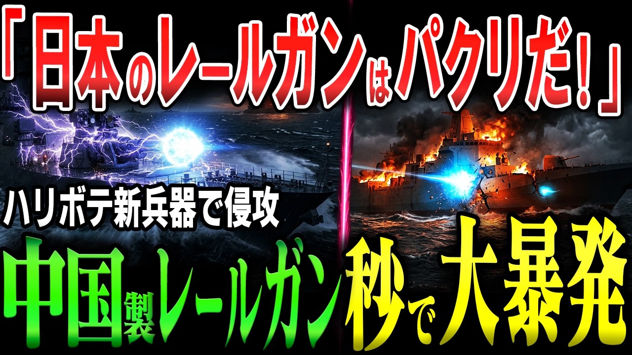 【米軍も戦慄】中国「自衛隊のレールガンはパクリだ！」→限界突破の大暴発で中国艦隊全滅…海自の異常すぎる冷徹な戦術に世界が震えた台湾侵攻【AIシミュレーション】