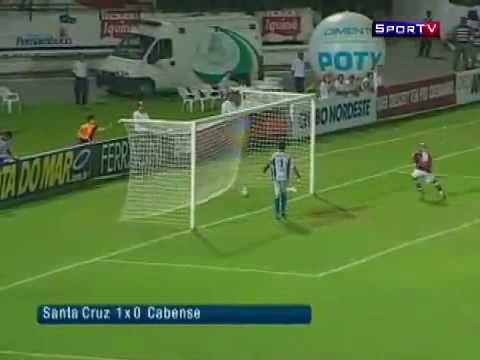 O gol de Santa Cruz 1 x 0 Cabense Campeonato Pernambucano 2010.