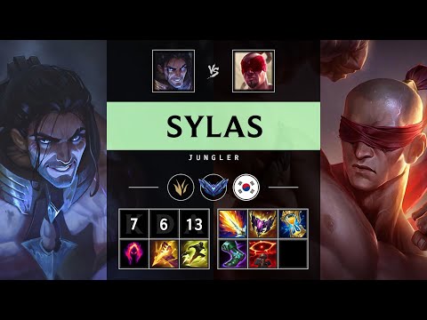 Sylas Jungle vs Lee Sin - KR Diamond Patch 25.13