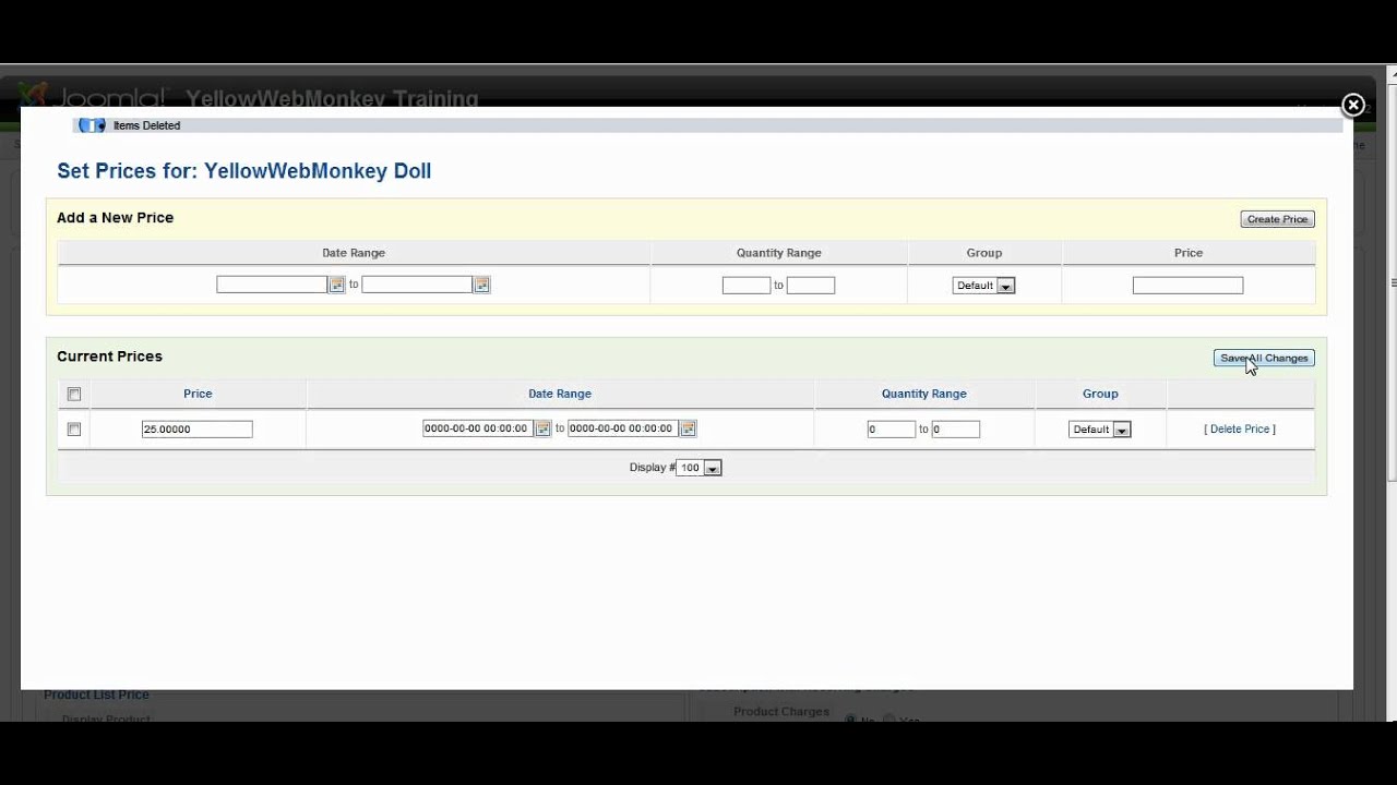 Adding a Price to a Product in Tienda