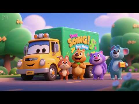Animal Friends’ Truck Song Medley | Nursery Rhymes & Kids Songs