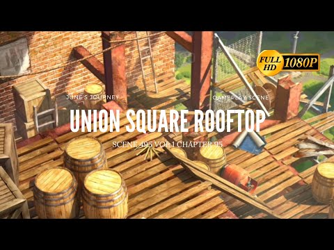 June's Journey Scene 495 Vol 1 Ch 99 Union Square Rooftop *Full Mastered Scene* HD 1080p