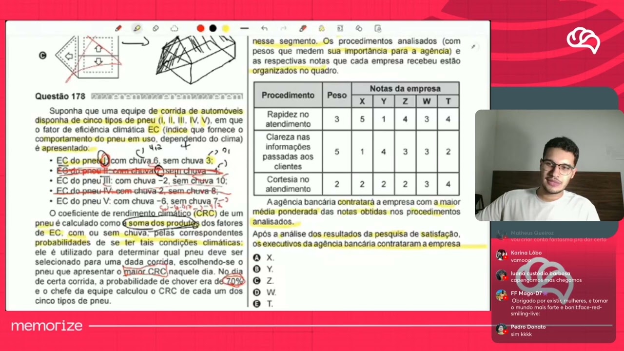 Resolução em Vídeo — Questão 180 ENEM 2020