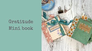 Mini book tutorial - Grateful theme