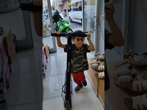 Hamza scooterı bıraktı babasıyla motora bindi #scooter #motor #kawasaki #keşfetbeniöneçıkar #funny