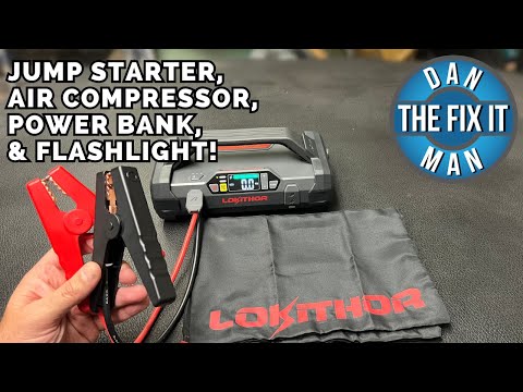LOKITHOR JA300 JUMP STARTER / AIR COMPRESSOR / POWER BANK / EMERGENCY FLASHLIGHT UNBOXING AND REVIEW