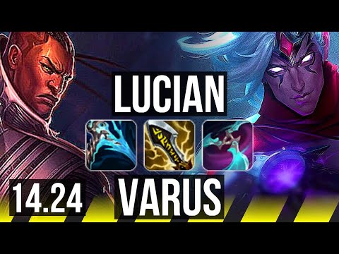 LUCIAN & Nautilus vs VARUS & Thresh (ADC) | Dominating | VN Challenger | 14.24