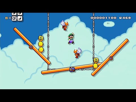 Super Mario Maker 2 - シーソーのカThe force of Seesaw by シソ!!!! - No Commentary
