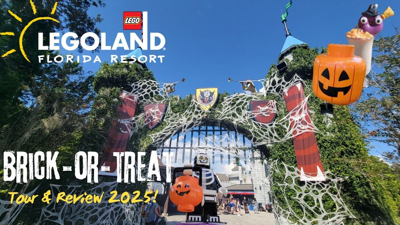 Brick Or Treat LEGOLAND Florida 2025 Tour & Review | Shows, Characters, Food & New Ride Preview!