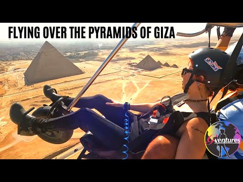 FLYING Over PYRAMIDS OF GIZA!! | Best Things to do in Cairo | Egypt Vlog #75 | باراشوت فوق الاهرامات