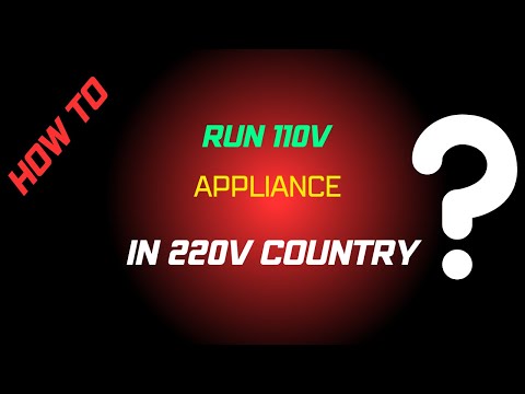 Using 110v Appliance in 220v Country | One Applicable Solution!