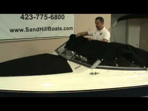 How to install the mooring cover on a StingRay Boat presented by: SandHill Boat Co. in Dayton TN