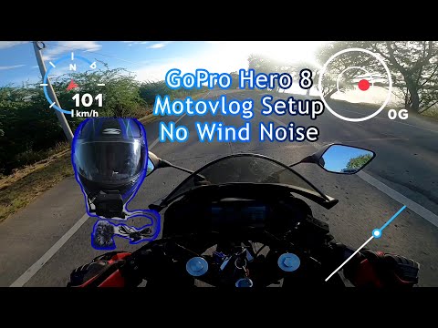 GoPro Hero 8 Black Motovlog. NO WIND NOISE?