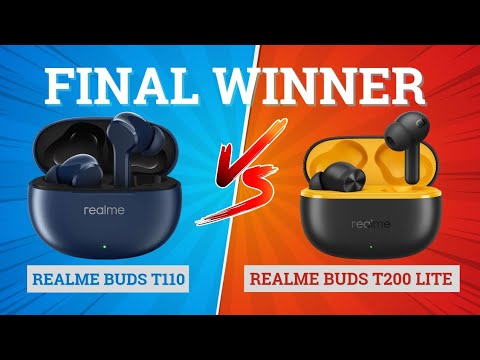 Thumbnail for Realme Buds T200 Lite vs Realme Buds T110 –🔥 Best Realme Buds Under ₹1500?