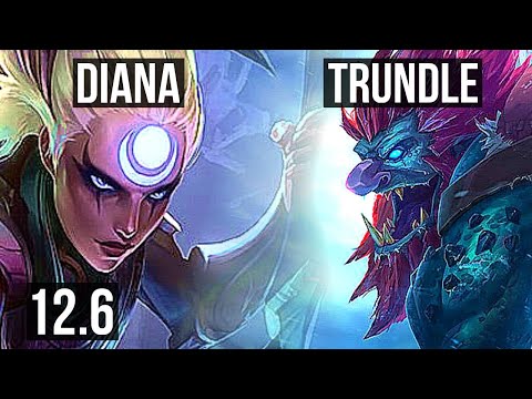 DIANA vs TRUNDLE (JNG) | 9/1/7, 2.6M mastery, 600+ games, Dominating | NA Master | 12.6