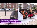 Beroemde kunstenaar maakt kunstwerk van afvalcontainers