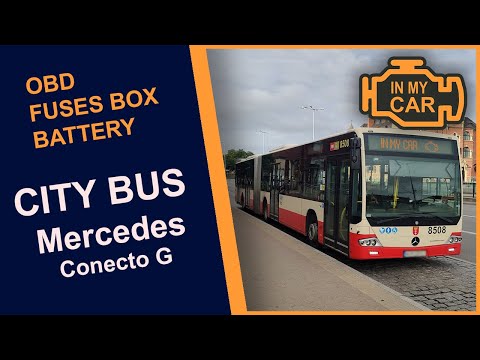 CITY BUS MERCEDES Conecto G. Battery, OBD diagnostic port and fuses box location. INTERESTED??