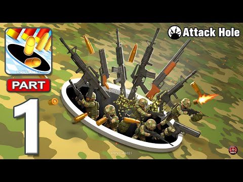 Attack Hole: Black Hole Games - Gameplay Walkthrough Part 1 - Hole io Swallow Bullets (Android, iOS)