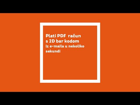 Plati PDF račun s 2D bar kodom iz e maila