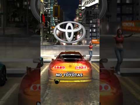 Why No Toyotas In Need For Speed?