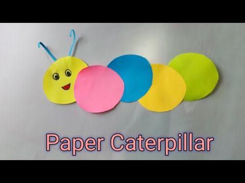 Paper Caterpillar. Easy sticky note craft