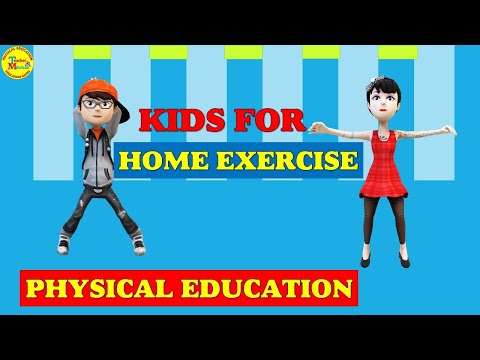 15 Exercises For Kids - Home workout - Physical education - Daily exercises