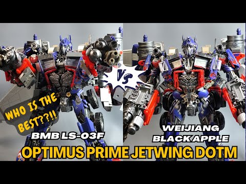 Jetwing Optimus Prime BMB LS03F vs Wei Jiang Black Apple Transformers DOTM