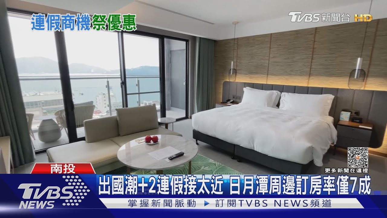 出國潮加2連假接太近 日月潭周邊訂房率僅7成