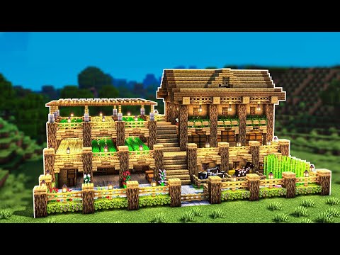 Minecraft Großes Haus bauen Tutorial 1.19 - Großes Haus bauen in Minecraft Survival Tutorial