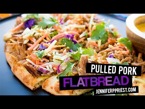 Pulled Pork Flatbread Recipe - GAME DAY food gone YUM!!