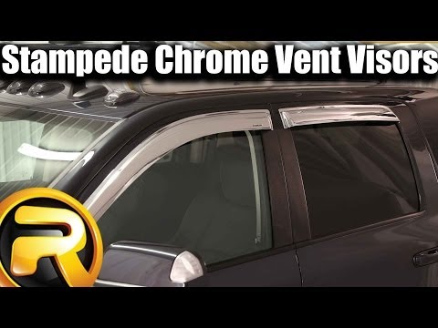 How to Install Stampede Chrome Vent Visors