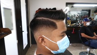 MID DROP FADE COMBOVER TUTORIAL EASY STEPS