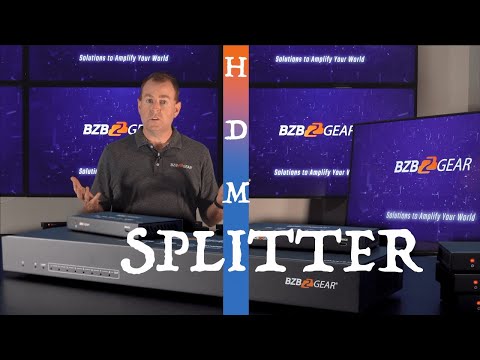 BZBGear 1x8 UHD 4K 18Gb/s HDMI-Over-HDBaseT Splitter/Distribution Amplifier