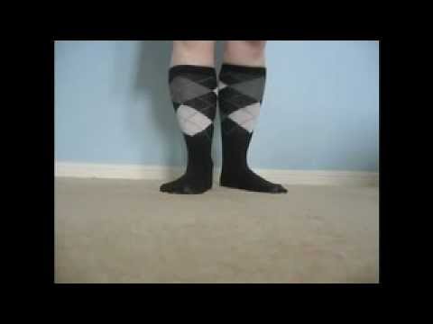 Cute Black Argyle Socks