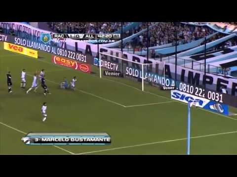 Gol de Marcelo Bustamante Racing Club 1 - 1 ALL BOYS - Fecha 5 Torneo Final 2014