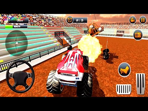 Monster Truck Demolition Derby Games：Extreme Stunts By Virtual #8 - Android Gameplay