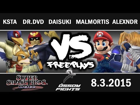 Òssom Fights Nacional - Freeplays - Ksta(Sheik) Dr.DVD(Mario) Daisuki(C.F) Malmo.(Fox) Alex(Falco)