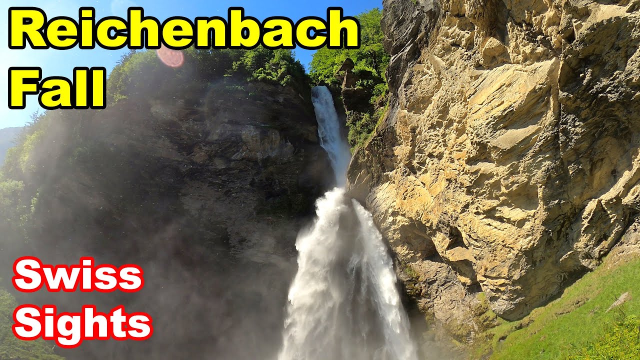 Experience the mesmerizing cascade of Reichenbach Falls.