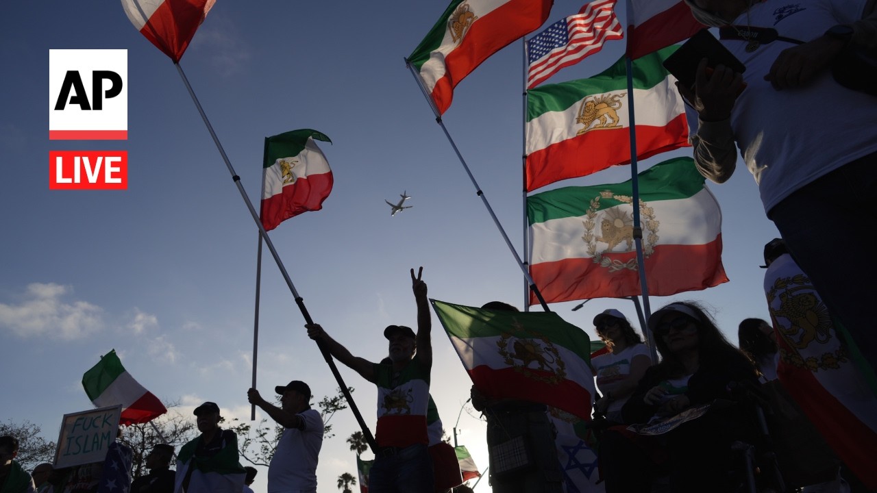 Video | LIVE: Protesters demonstrate against Iran's government in Los Angeles