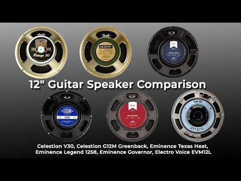 12" Guitar Speaker Comparison - V30, Greenback, Texas Heat, Governor, Legend 1258, EVM 12L