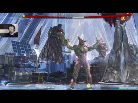 Injustice 2 1st MP gameplay pt17 - Swamp Thing vs. Batman