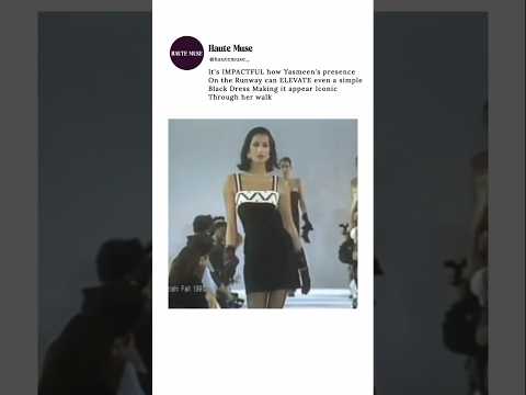 What you think about her walk? #yasmeenghauri #runwaymodel #fashion #fashionshow #catwalk