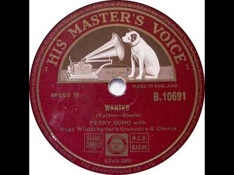 UK New Entry 1954 (34) Perry Como - Wanted