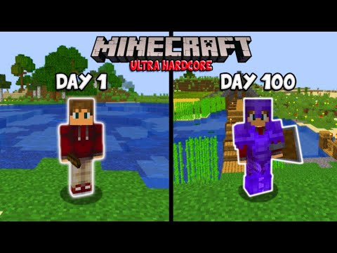 Skeey - I Survived 100 Days in Ultra Hardcore Minecraft... Here's What Happened