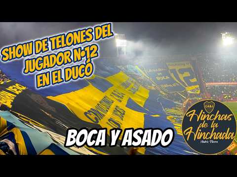 "Boca y asado | Show de telones de La 12 en el Tomás Adolfo Ducó | Boca 1 - 1 Velez" Barra: La 12 &bull; Club: Boca Juniors &bull; País: Argentina